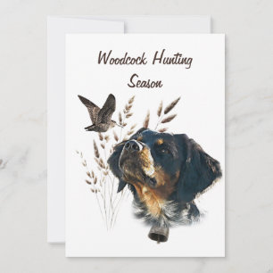 Convite Brittany Spaniel e pinto