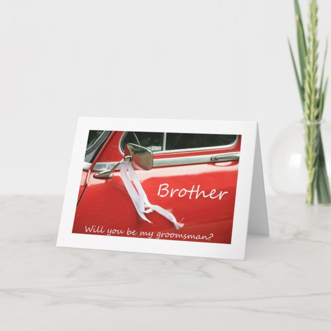 Convite Brother   Please be my Groomsman - invitation (Frente)