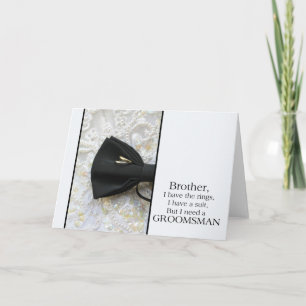 Convite Brother   Please be my Groomsman - invitation