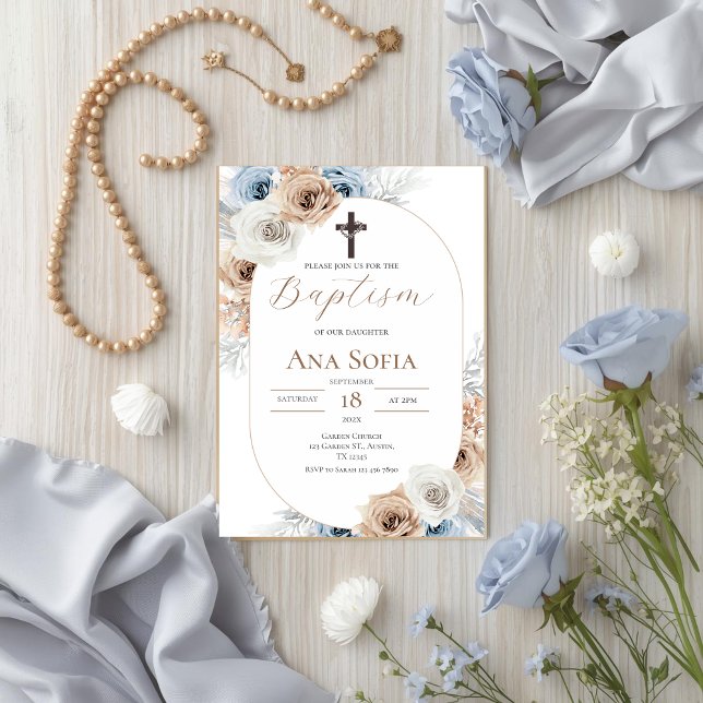 Convite Brown Baptism (Criador carregado)