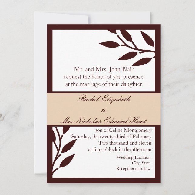 Convite Brown Sai:Convite (Frente)