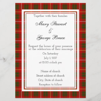 Convite Bruce Scottish Wedding Invitation