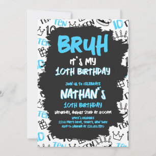 Convite Bruh Birthday