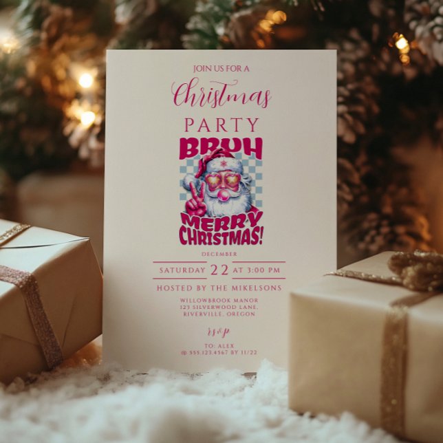 Convite Bruh engraçado Feliz Natal (Criador carregado)