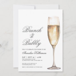 Convite Brunch And Bubbly Bridal Shower