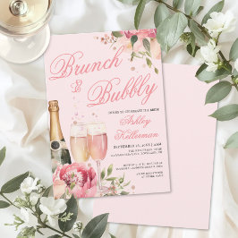Convite Brunch And Bubbly Bridal Shower