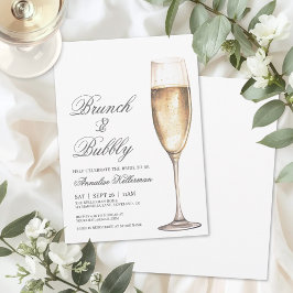 Convite Brunch And Bubbly Bridal Shower