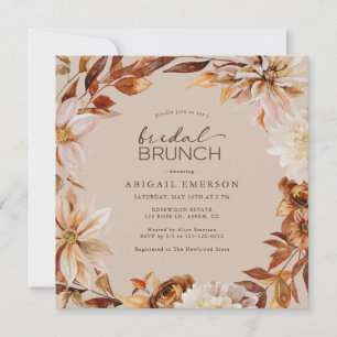 Convite Brunch Autumn Bridal