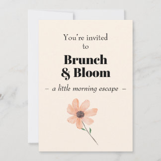 Convite Brunch & Bloom  Invitation