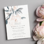 Convite Brunch Blush Whisper Bridesman<br><div class="desc">As madrinhas florais elegantes e sutis fazem convites com flores cor-de-rosa claro,  cor-de-rosa claro e cor suave. Personalize com suas damas de honra,  almoçando ou brinque detalhes em cinzas.</div>