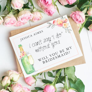 Convite Brunch & Bubbly Brunch Bridal para Damas de Honra 