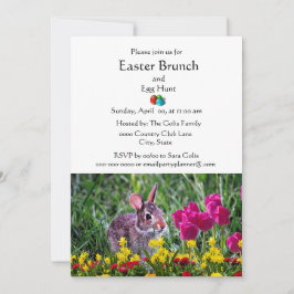 Convite Brunch Clássico de Férias de Páscoa em Família