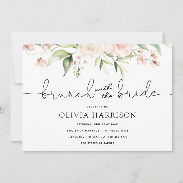 Convite Brunch com Chá Bride (Frente)