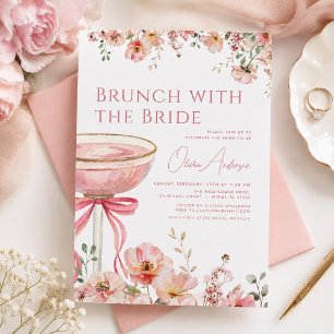Convite Brunch com o Chá de panela do Arco Rosa Bride