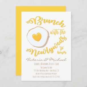 Convite Brunch com o Posto Casamento de recém-casados