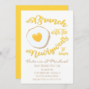 Convite Brunch com o Posto Casamento de recém-casados