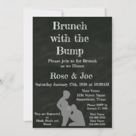 Convite Brunch com o quadro de bump
