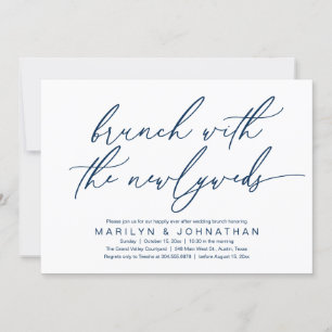 Convite Brunch Com Os Newlyweds, Celebração De Casamento P