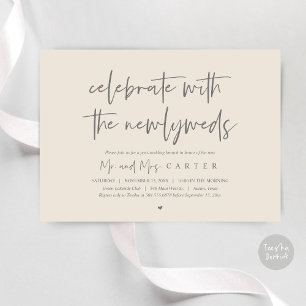 Convite Brunch com os recém-casados, após a festa de casam