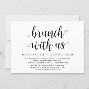 Convite Brunch Com os Recém-Casados, Casamento às Pressas