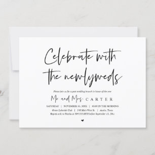 Convite Brunch com os recém-casados, pós-casamento