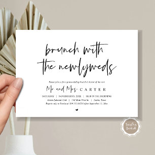 Convite Brunch com os recém-casados, pós-casamento 