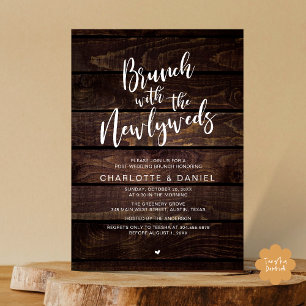 Convite Brunch com recém-casados, Elopemento de Casamento