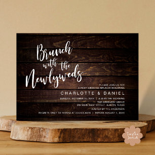 Convite Brunch com recém-casados, Elopemento de Casamento