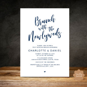 Convite Brunch com recém-casados, Elopemento de Casamento