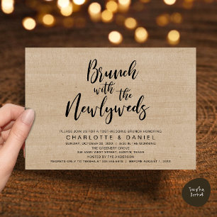 Convite Brunch com recém-casados, Elopemento de Casamento