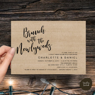 Convite Brunch com recém-casados, Elopemento de Casamento