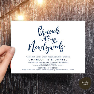 Convite Brunch com recém-casados, Elopemento de Casamento