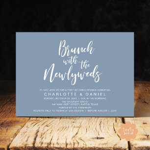 Convite Brunch com recém-casados, Elopemento de Casamento