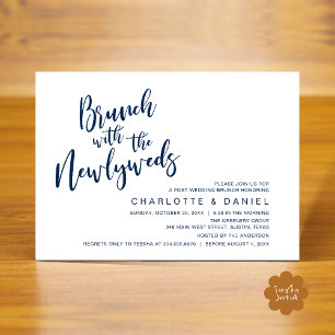 Convite Brunch com recém-casados, Elopemento de Casamento