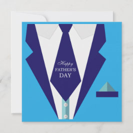 Convite Brunch da família de roupas azul de Dia de os pais