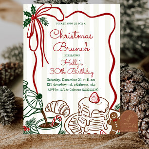 Convite Brunch de Aniversário de Natal Caprichoso