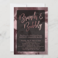 Brunch de Champanhe em Rose Gold & Caligrafia de B