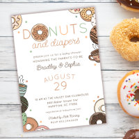 Brunch de Donuts e Fraldas - Chás de Bebê Menino