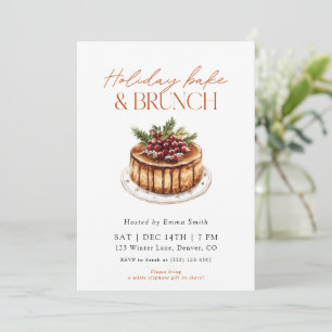 Convite Brunch de Férias em Aquarela e Assados