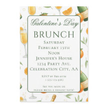 Brunch de Galentines Day Mimosas Elegantes