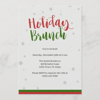 Convite Brunch de Natal
