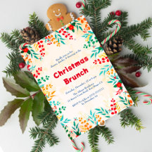 Brunch de Natal com Eucalipto de Inverno e Poinset