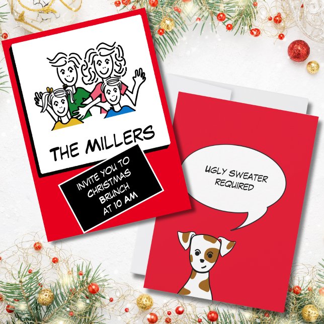 Convite Brunch de Natal Instantâneo Moderno (Criador carregado)