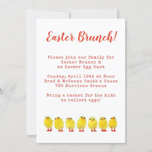 Convite Brunch de Páscoa