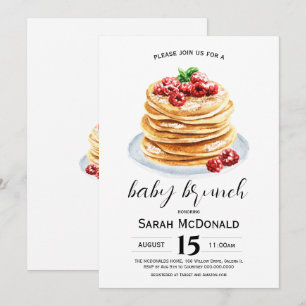 Convite Brunch do Bebê Panqueca