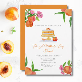 Convite Brunch do Dia das Mães com Flores de Cerejeira em 