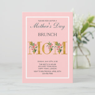 CONVITE BRUNCH DO DIA DAS MÃES PERSONALIZÁVEL