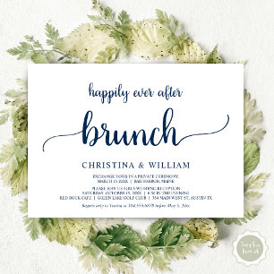 Convite Brunch do Felizes para Sempre, Casamento às Pressa