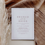 Convite Brunch Dourado Rosa mínimo com Chá de panela Bride<br><div class="desc">Esse pequeno brunch rosa com chá de panela de noiva é perfeito para um chá de casamento simples. A design romântica moderna apresenta clássico de ouro rosa e tipografia branca emparelhada com uma caligrafia rustica, mas elegante, com estilo antigo, com letra de mão. Personalizável em qualquer cor. Mantenha o design...</div>