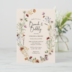 Convite Brunch e Bolha Elegantes